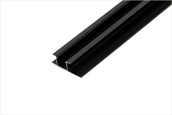 天门航空纤维墙咔铝合金带灯中条（哑黑氧化）