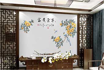 天门森佰汇航空纤维墙咔（富贵荣华）