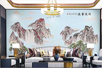 天门森佰汇航空纤维墙咔（鸿运当头）